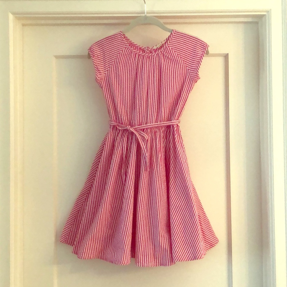 Girls cotton striped dress